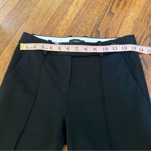 Theory Black Tailored cropped Trousers size 00 - Picture 11 of 12